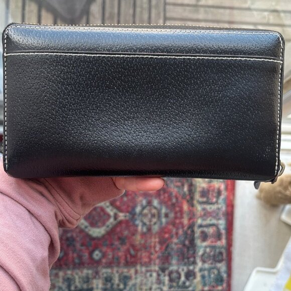 Kate Spade New York Wellesley Neda Zip-Around Black Leather Wallet - Picture 7 of 12
